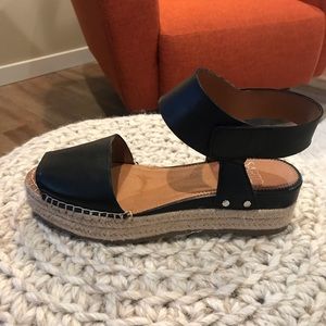FRANCO SARTO Platform Wedge Espadrille 6.5
